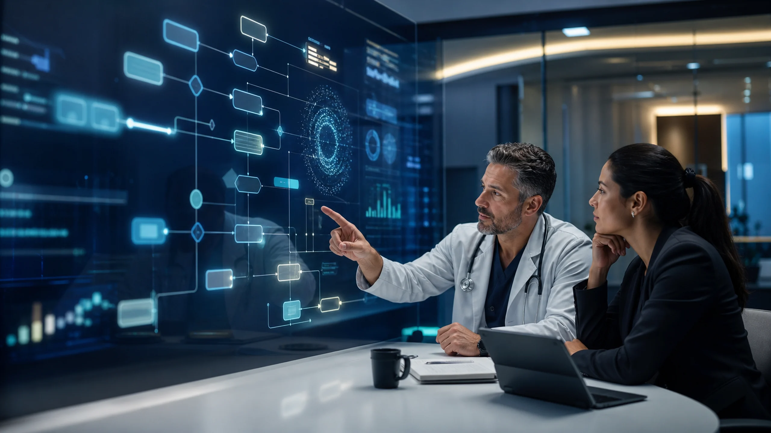 Datarget / AI Clinic OS platform hero